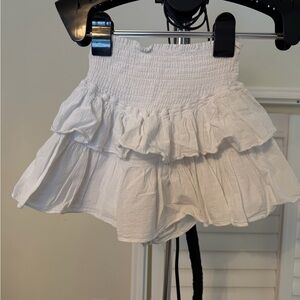 White Ruffled Skirt